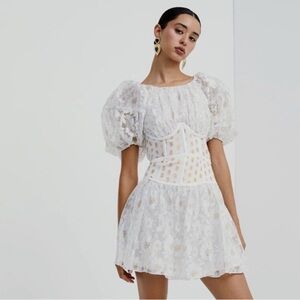 regina cut-out mini dress for love and lemons For Love & Lemons Regina Lace Shrug & Mini Dress Set